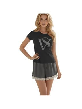 Victoria’s Secret Size S Black VS Logo Tee